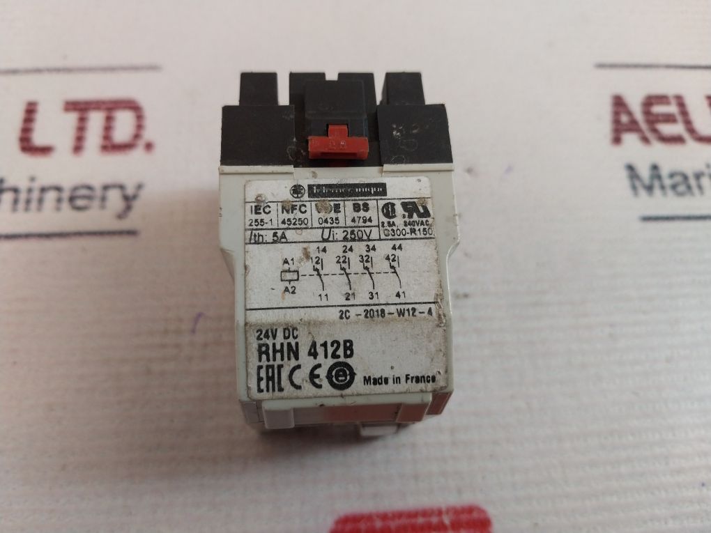 Telemecanique Rhn 412B Relay 250V
