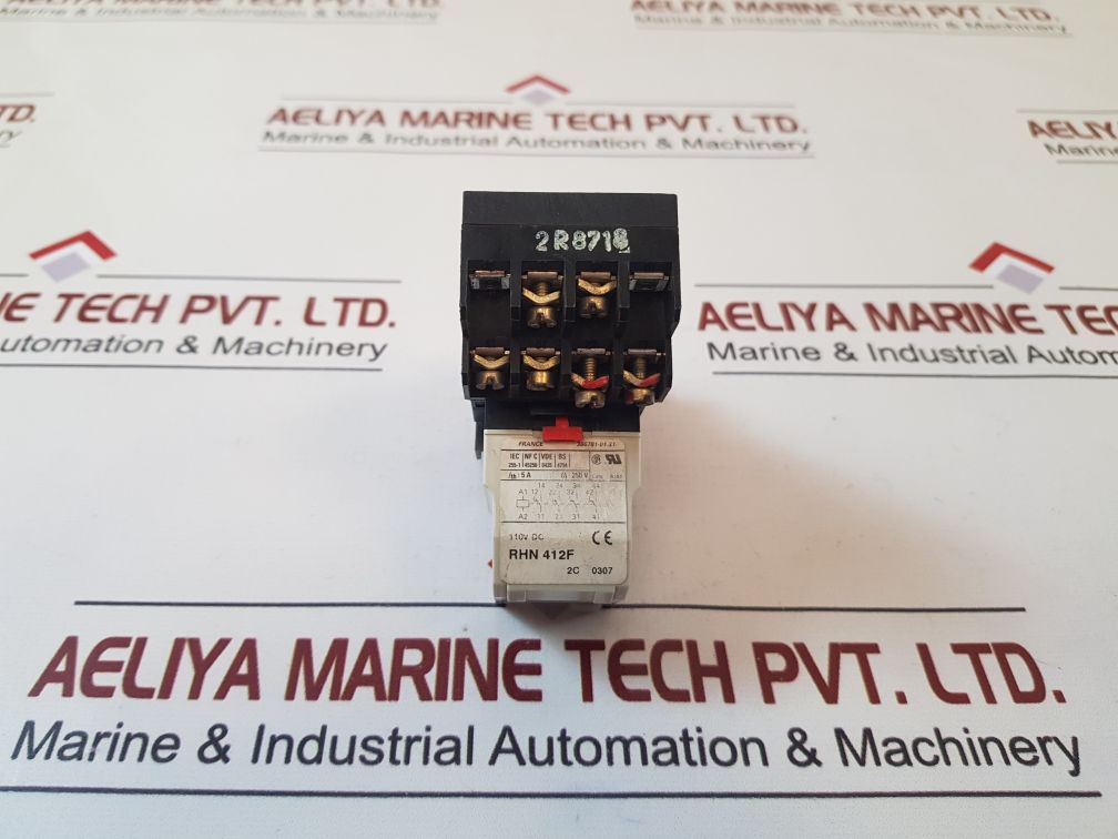 Telemecanique Rhn 412F Relay With 2R8718 Relay Base