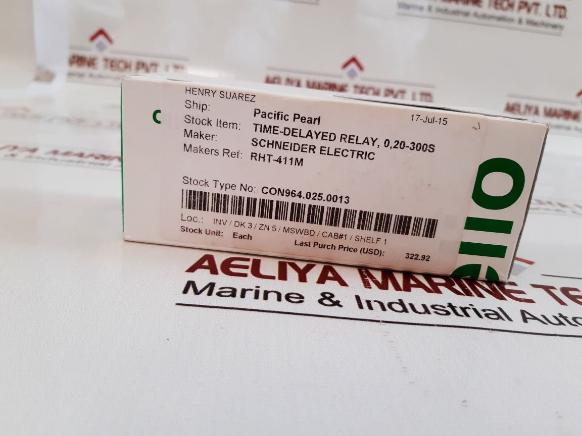 Telemecanique rht411m time delay relay