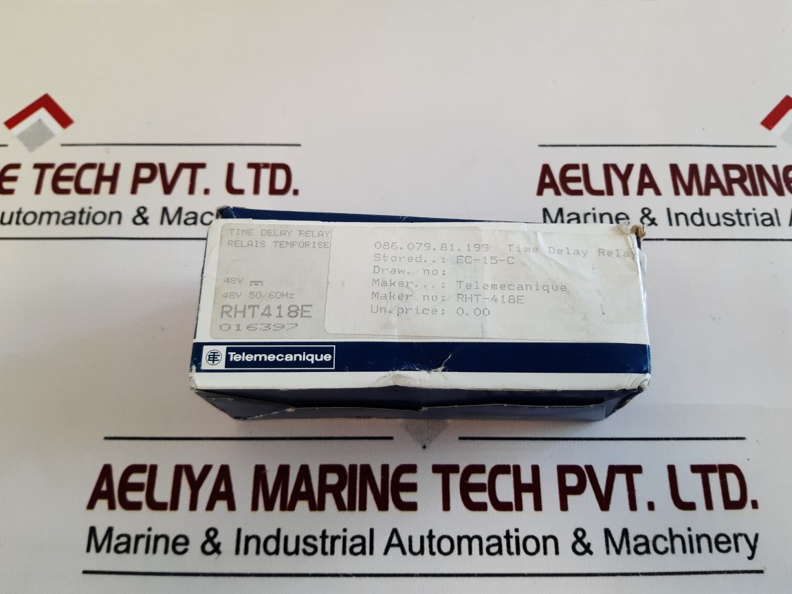 Telemecanique Rht418E Time Delay Relay 48V 50/60Hz