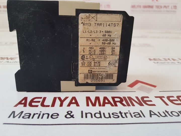 Telemecanique Rm3 Tar114Ts7 Time Delay Relay