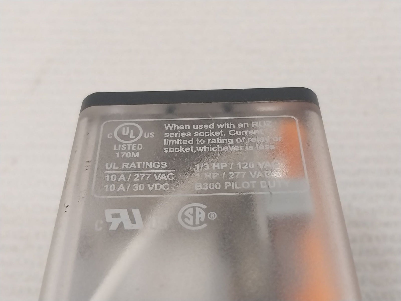 Telemecanique Rumc31P7 Universal Relay With Base 10A/250 Vac 50/60 Hz