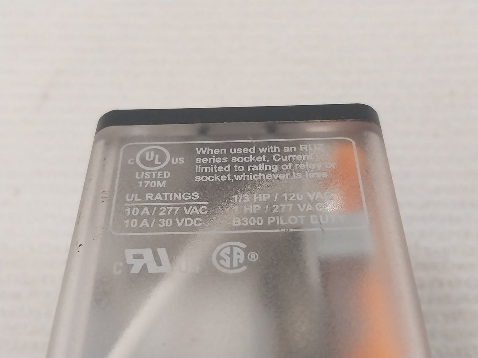 Telemecanique Rumc31P7 Universal Relay With Base 10A/250 Vac 50/60 Hz