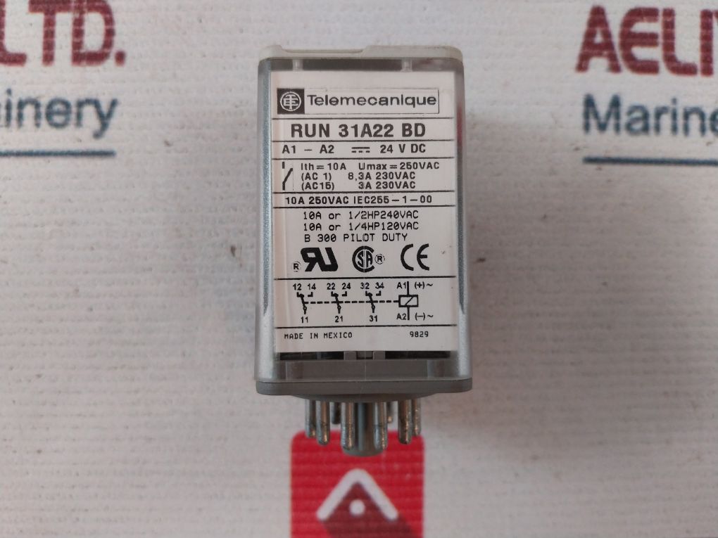 Telemecanique Run 31A22 Bd Relay 10A 250Vac