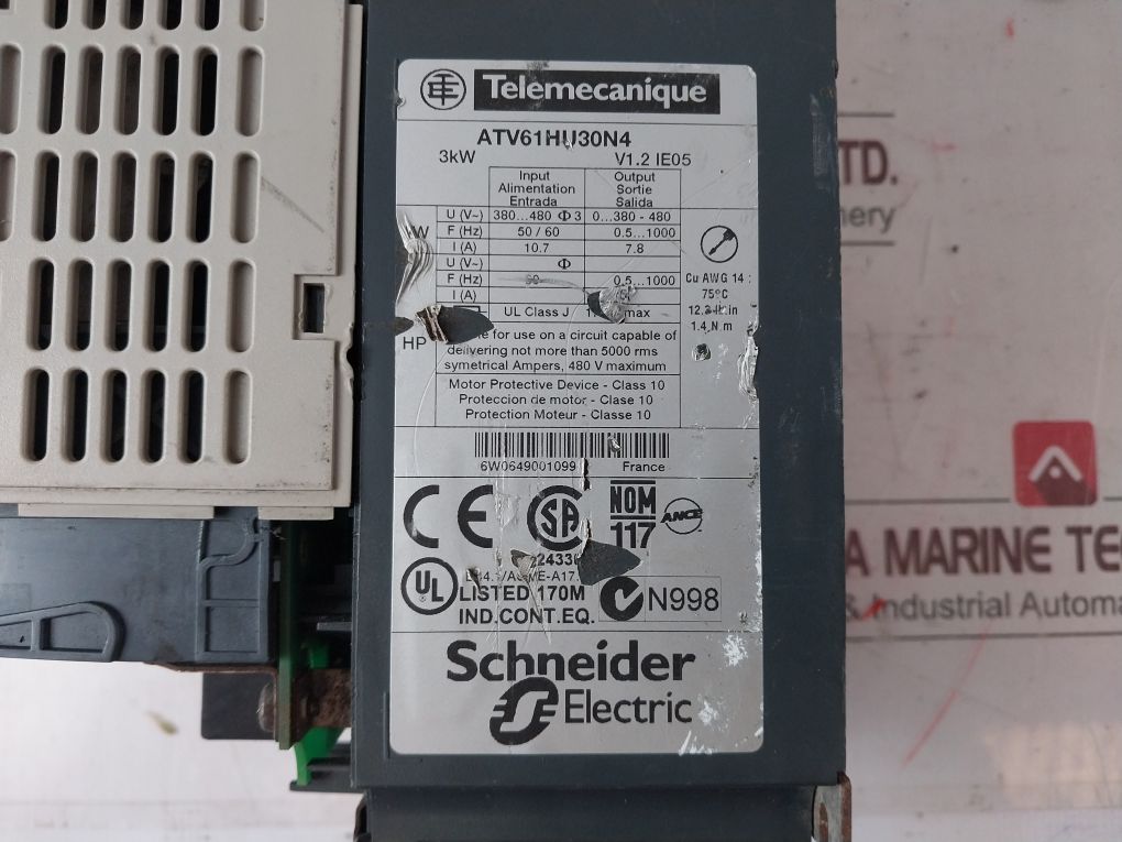 Telemecanique/Schneider Electric Altivar 71 Ac Speed Drive Atv61Hu30N4
