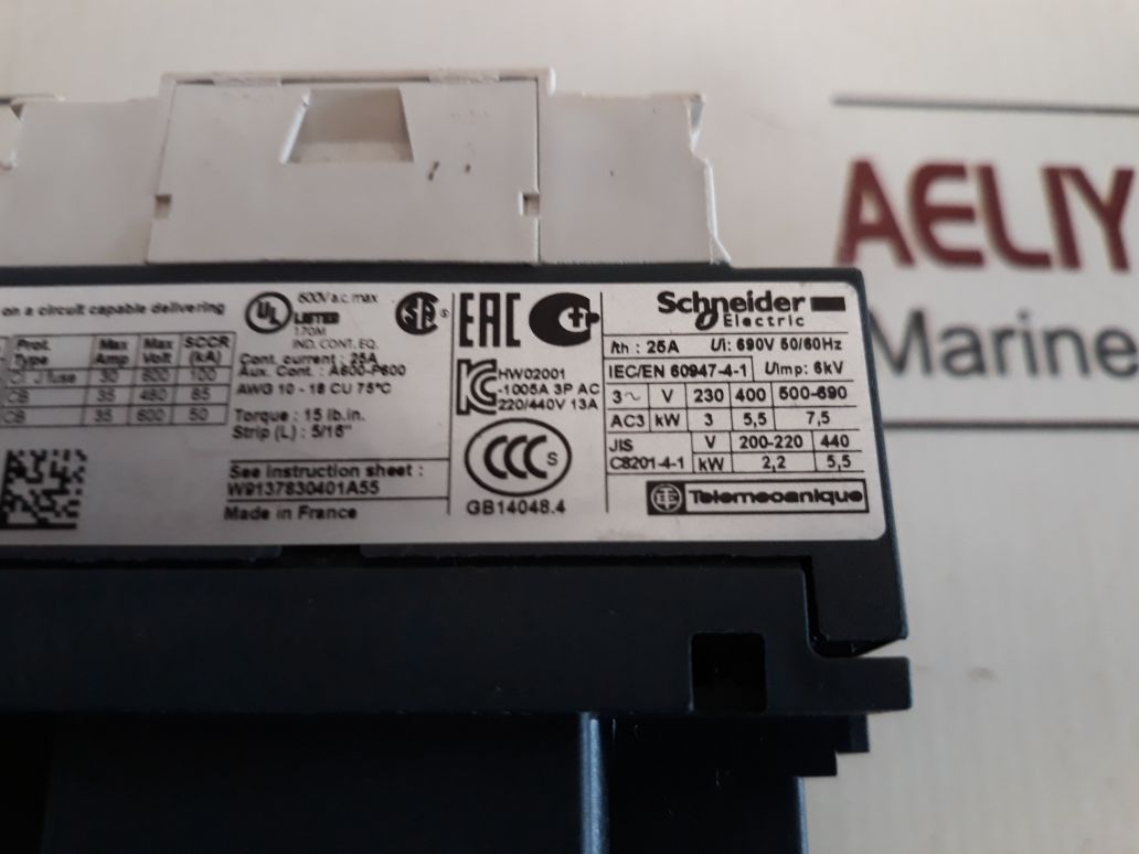 Schneider Electric/Telemecanique Lc1D12 Contactor