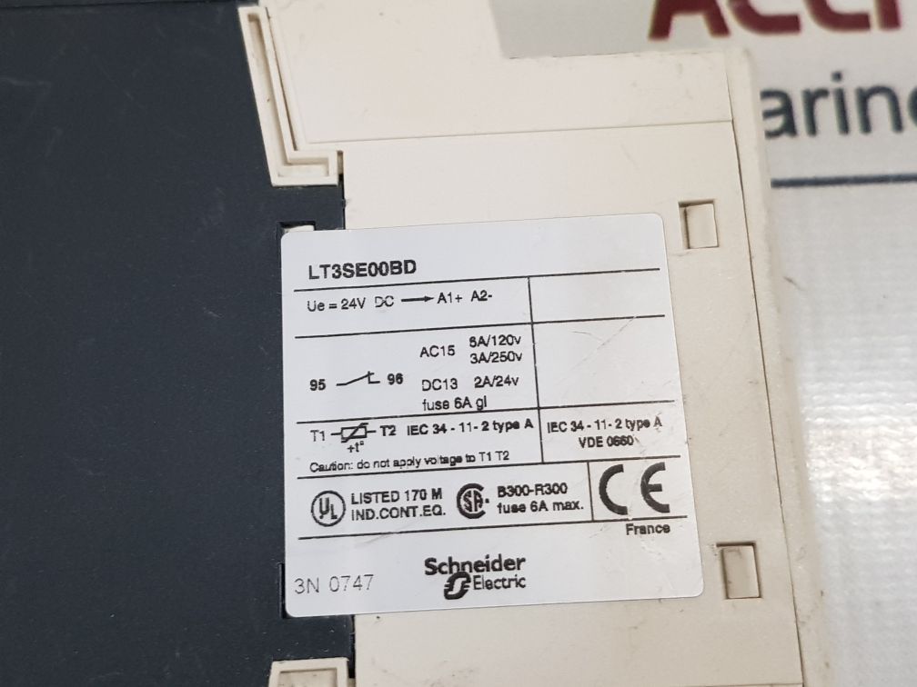 Telemecanique Schneider Electric Lt3Se00Bd Thermistor Relay