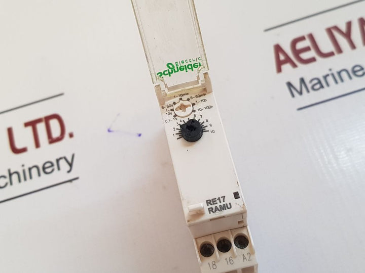 Telemecanique Schneider Electric Re17Ramu Modular Timing Relay