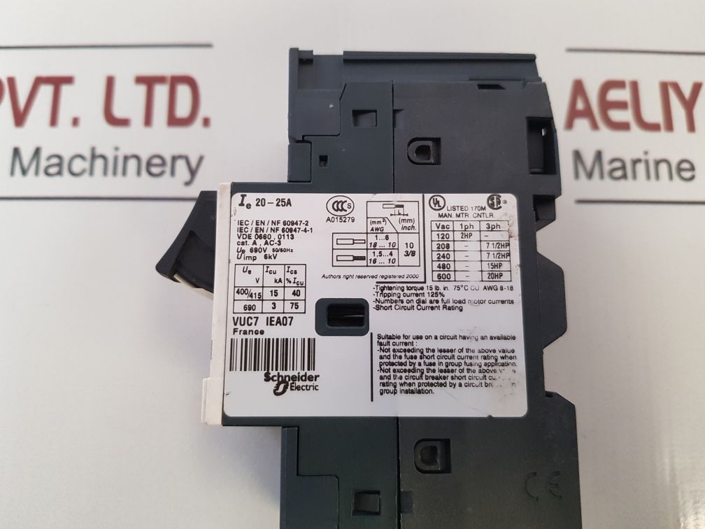 Telemecanique Gv2Me223/20-25A Motor Protection Switch