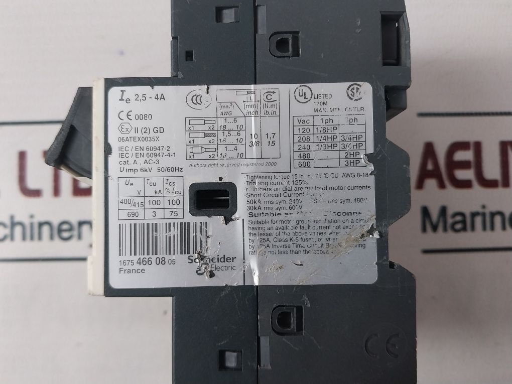 Telemecanique Gv2Me08/2.5-4A