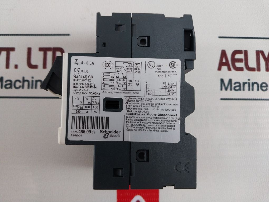 Telemecanique Gv2Me10/4-6.3A