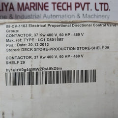Telemecanique Lc1 D8011M7 Contactor Lc1D8011