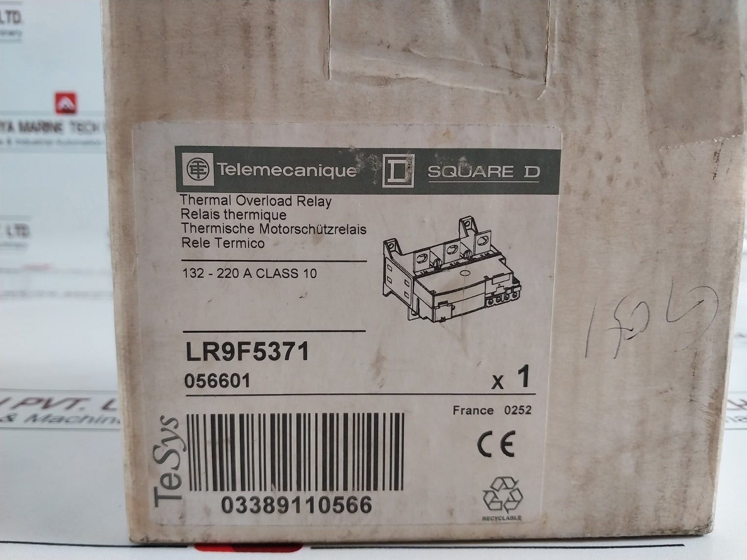 Telemecanique Lr9 F 5371 Thermal Overload Relay