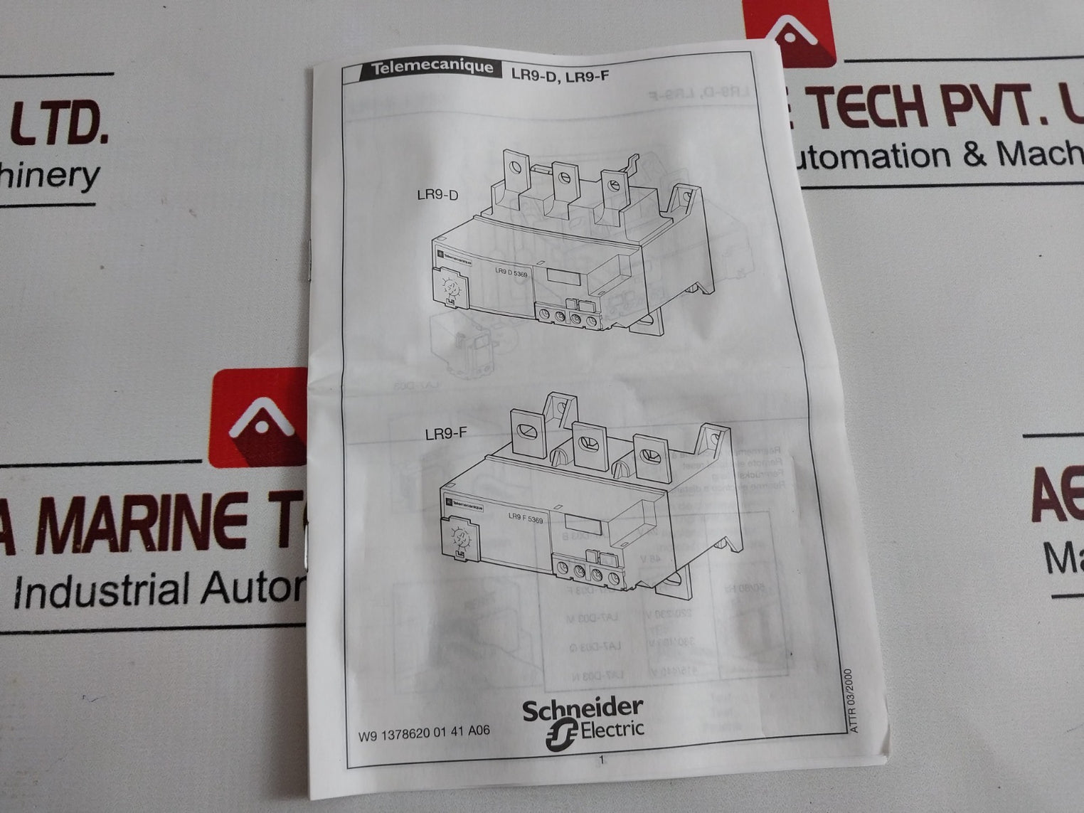 Telemecanique Lr9 F 5371 Thermal Overload Relay