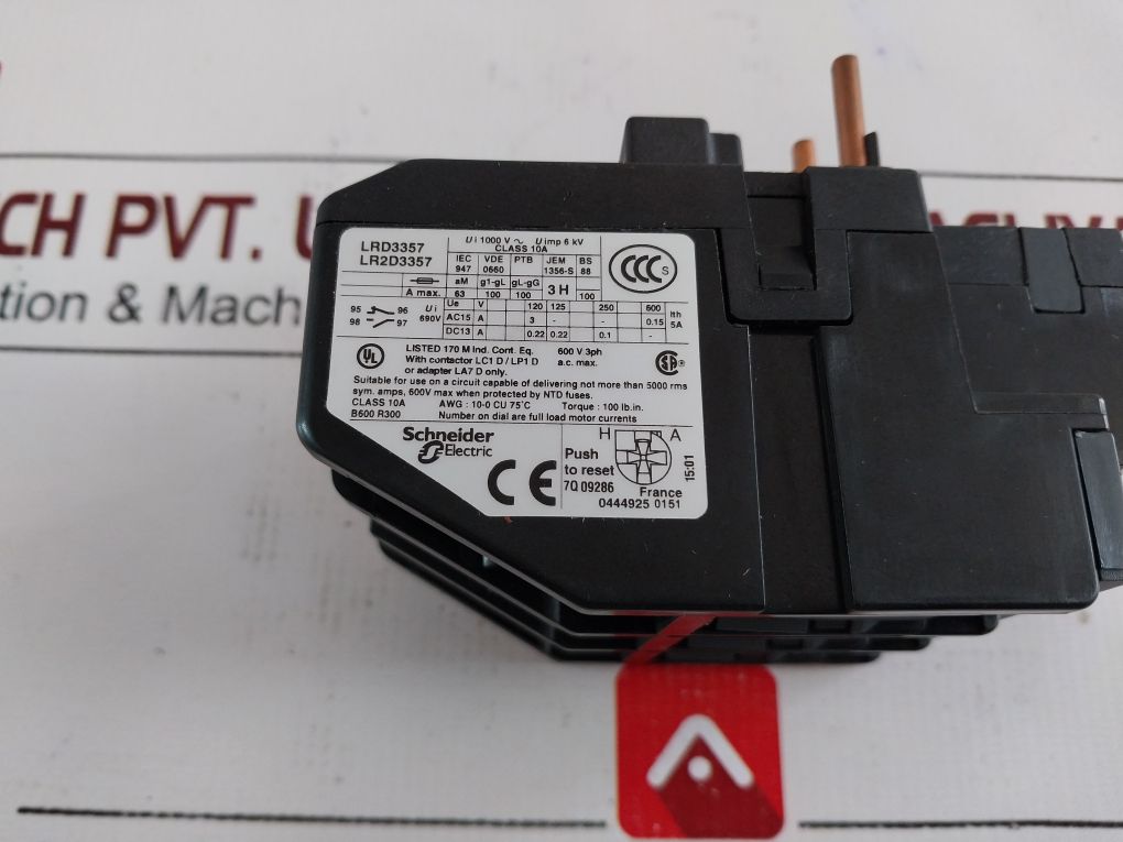 Telemecanique Lrd3357 Thermal Overload Relay