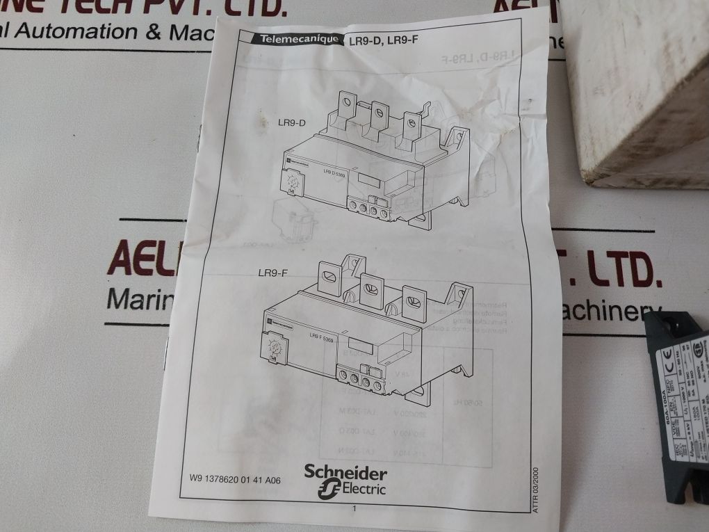 Telemecanique Lr9 F 5367 Thermal Overload Relay