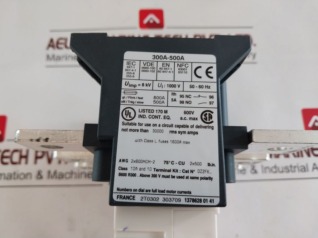 Telemecanique Lr9 F 7379 Thermal Overload Relay 1000V 8Kv 50/60Hz