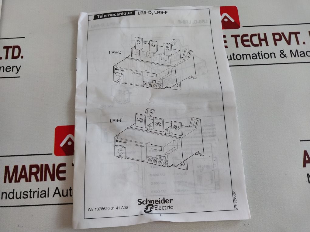 Telemecanique Lr9 F 7379 Thermal Overload Relay 1000V 8Kv 50/60Hz