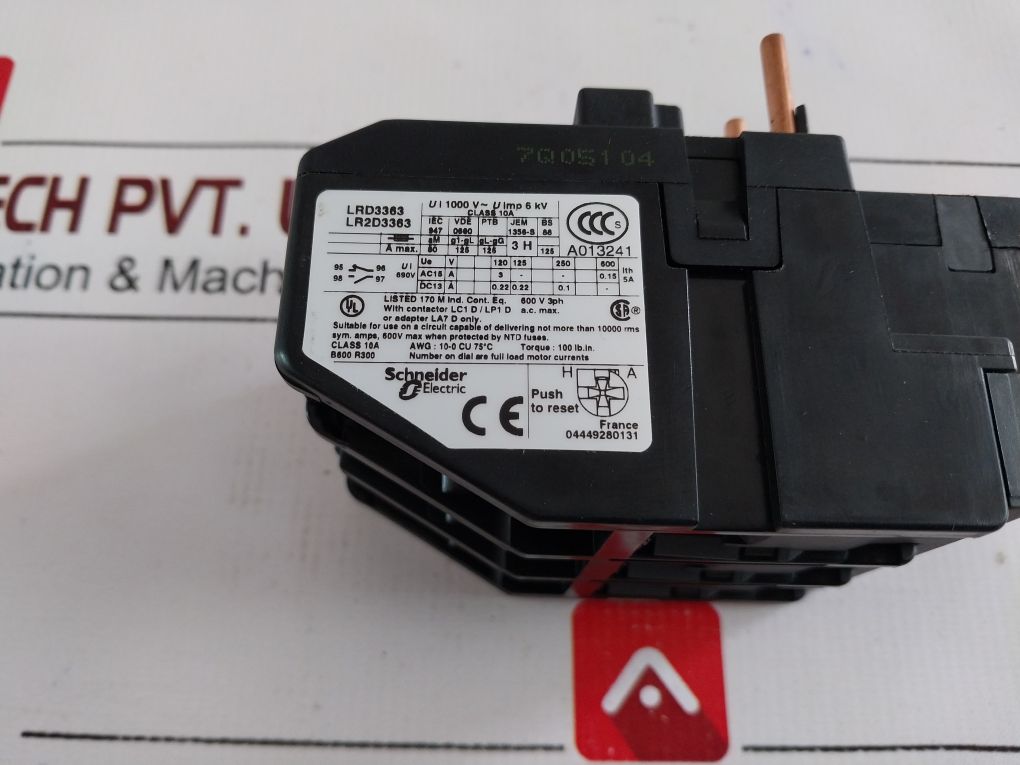 Telemecanique Lrd3363 Thermal Overload Relay