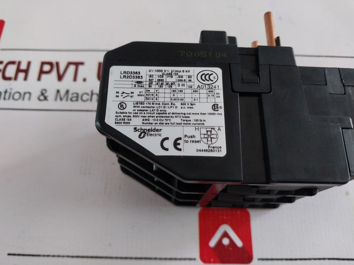 Telemecanique Lrd3363 Thermal Overload Relay