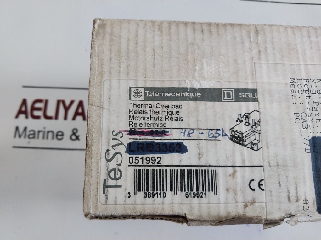 Telemecanique Lrd33 Thermal Overload Relay