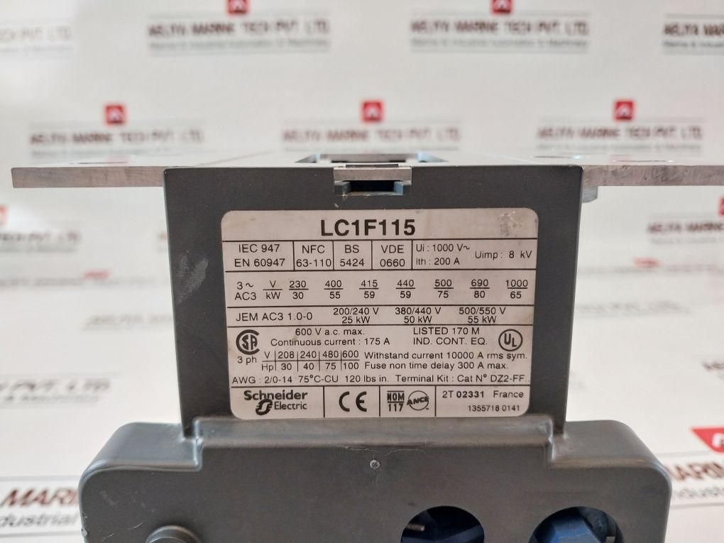 Telemecanique Square D Lc1 F115 Contactor Module