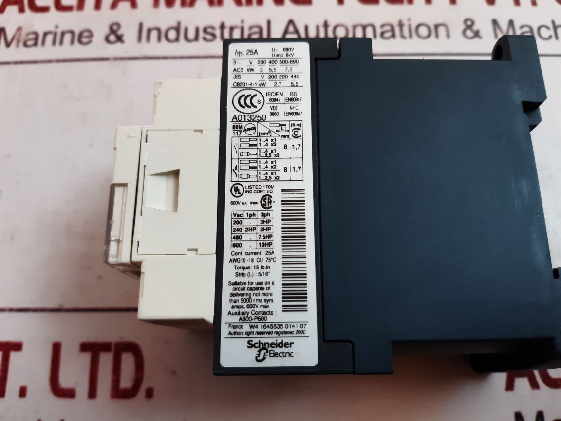 Telemecanique Square D Lc1D12 Contactor