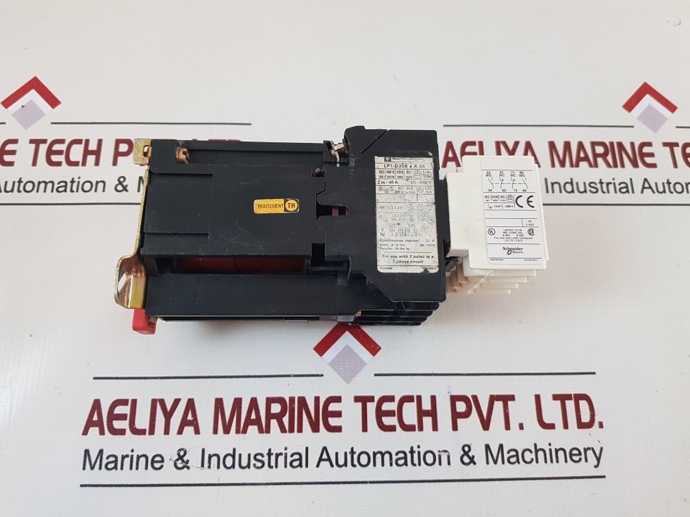 Telemecanique Ladn22 Contact Block With Lp1-d258.A 65 Contactor

