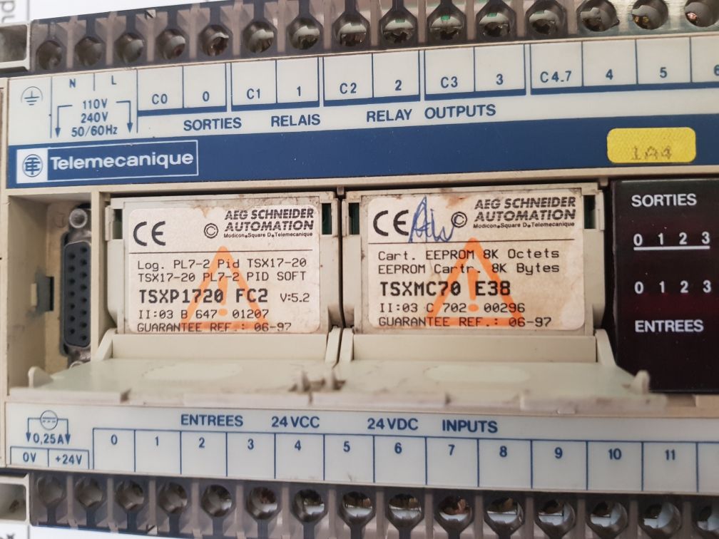 Telemecanique Tsx 17 23428 Programmable Controller 24Vdc