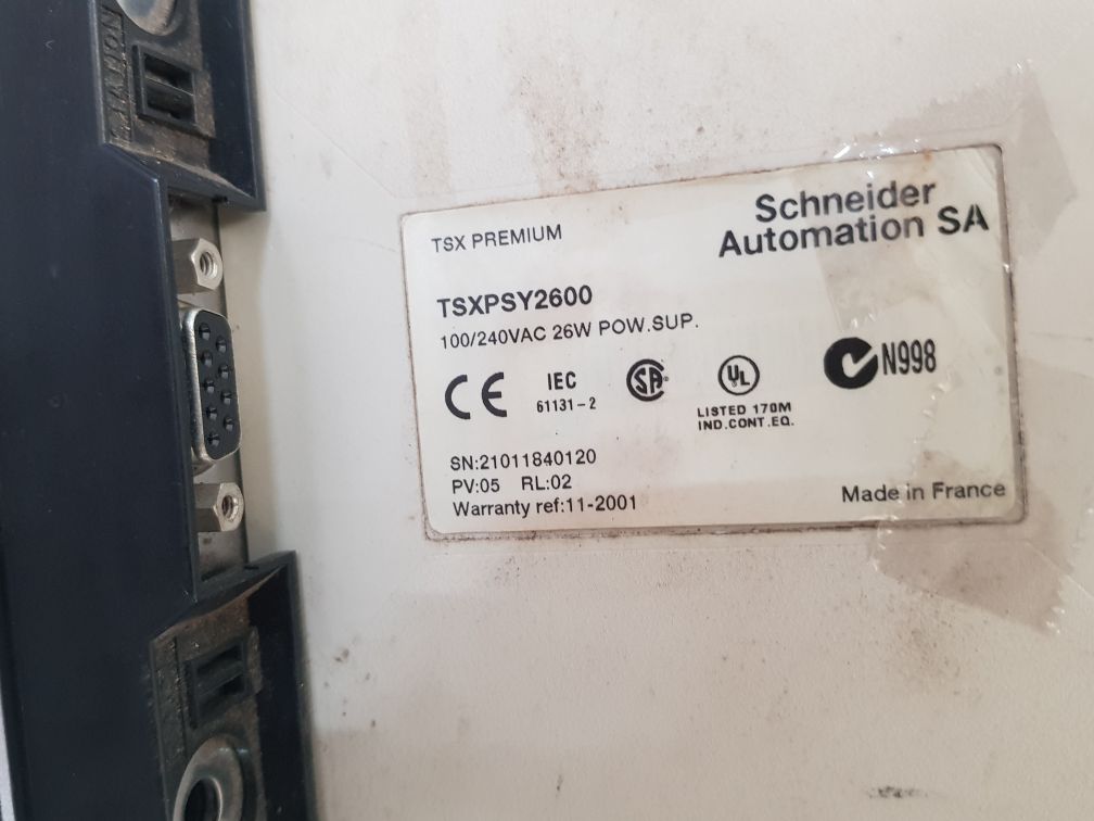 Telemecanique Modicon Tsx Psy2600