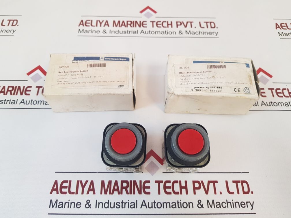 Telemecanique Xb2-mp41 Red Booted Push-button Switch – Aeliya Marine Tech