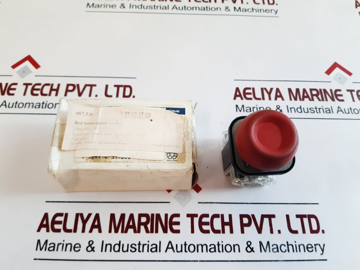 Telemecanique Xb2-mp41 Red Booted Push Button
