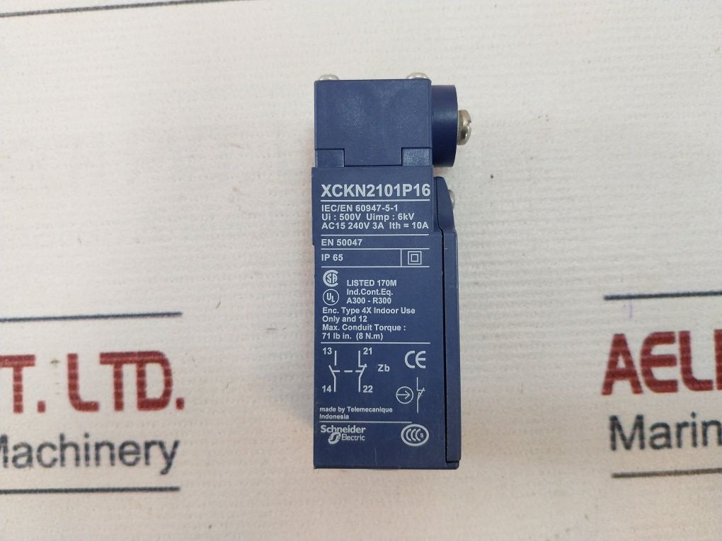 Telemecanique Xckn2101P16 Limit Switch Ip65 10A