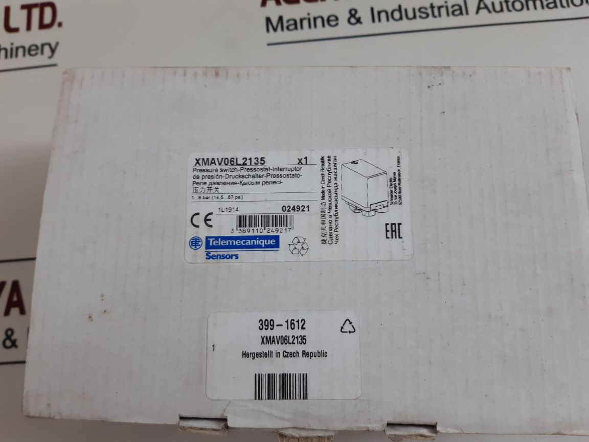 Telemecanique Xma-v06L2135 Pressure Switch 912497