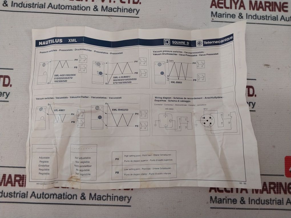 Telemecanique Xml-bl35R2S11 Pressure Switch