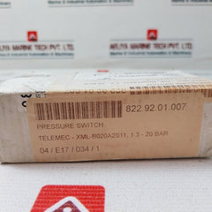 Telemecanique Xml B020A2S11 Pressure Switches