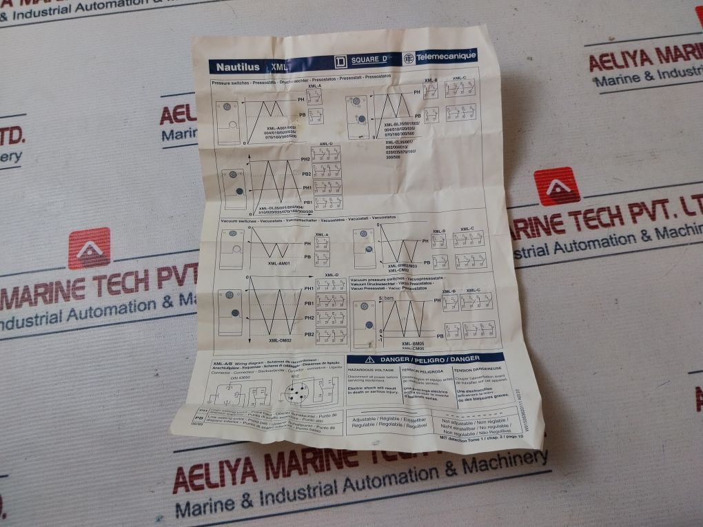 Telemecanique Xml B020A2S11 Pressure Switches