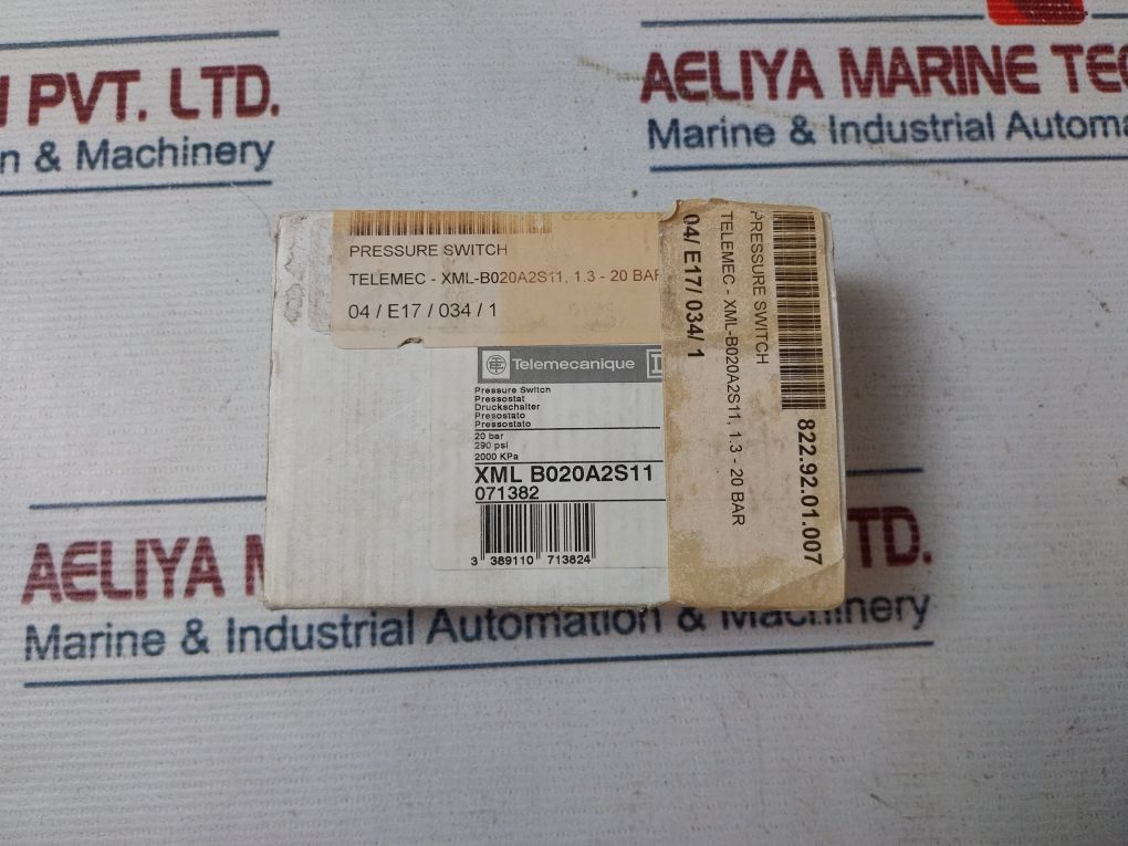 Telemecanique Xml B020A2S11 Pressure Switches Ip66