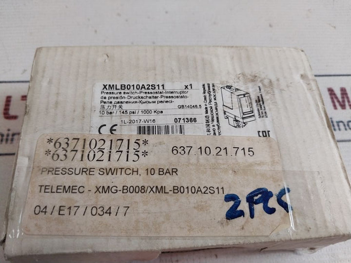 Telemecanique Xmlb010A2S11 Pressure Switch