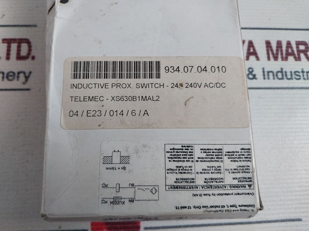 Telemecanique Xs630B1Mal2 Inductive Proximity Switch Sensor