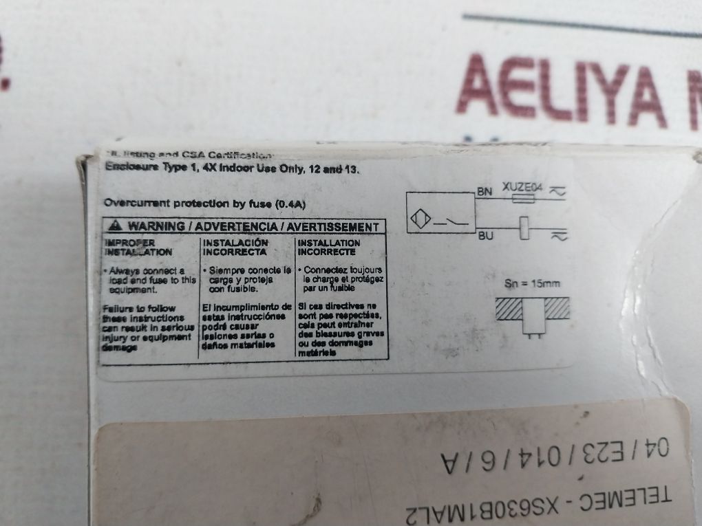 Telemecanique Xs630B1Mal2 Inductive Proximity Switch Sensor
