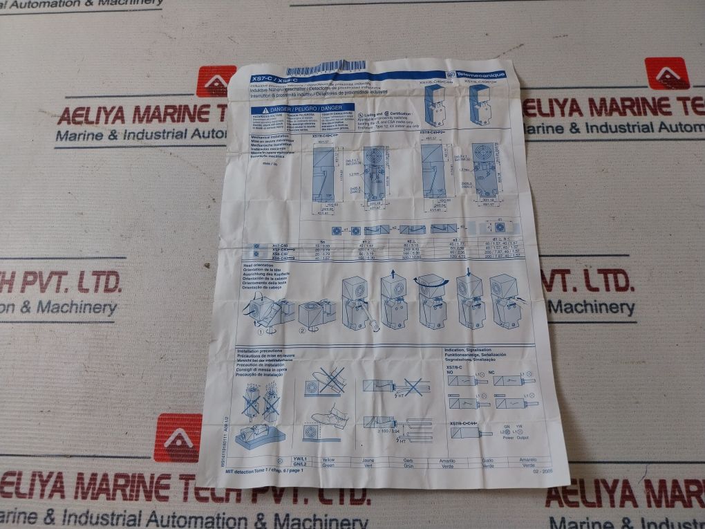 Telemecanique Xs7-c40Dp210 Inductive Proximity Switch Ip67