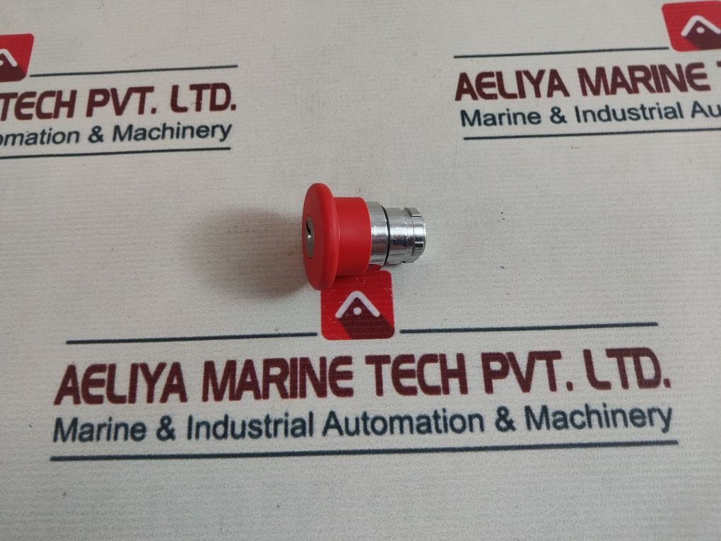 Telemecanique Zb2-bs Release Push Button-red With Key Lock