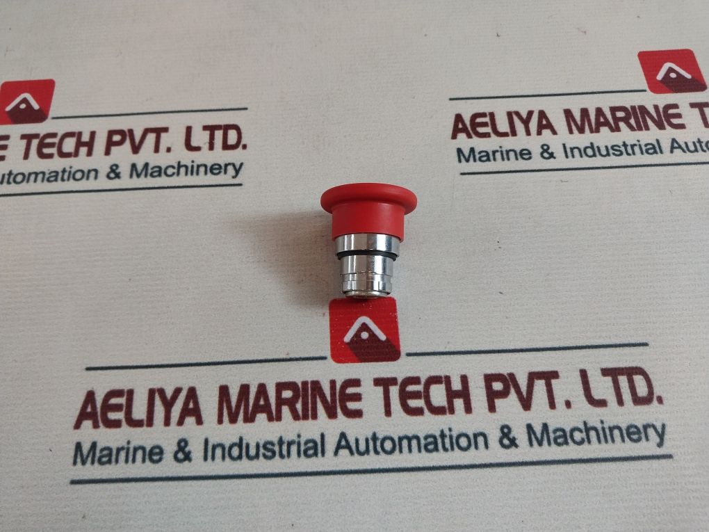 Telemecanique Zb2-bs Release Push Button-red With Key Lock