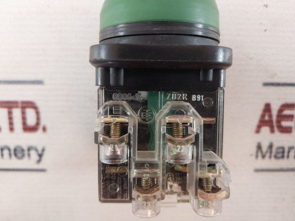 Telemecanique Zb2R B91 Contact Block With Green Push Button