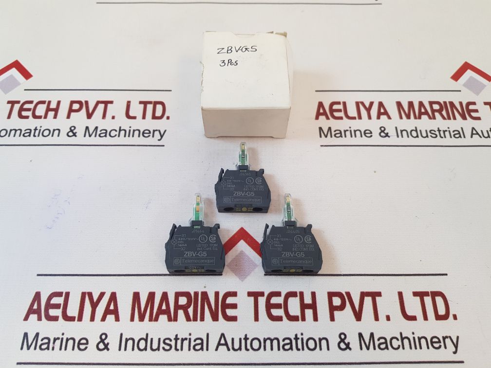 Set Of 3X Telemecanique Zbv-g5 Push Button Light