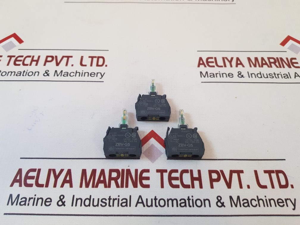 Set Of 3X Telemecanique Zbv-g5 Push Button Light