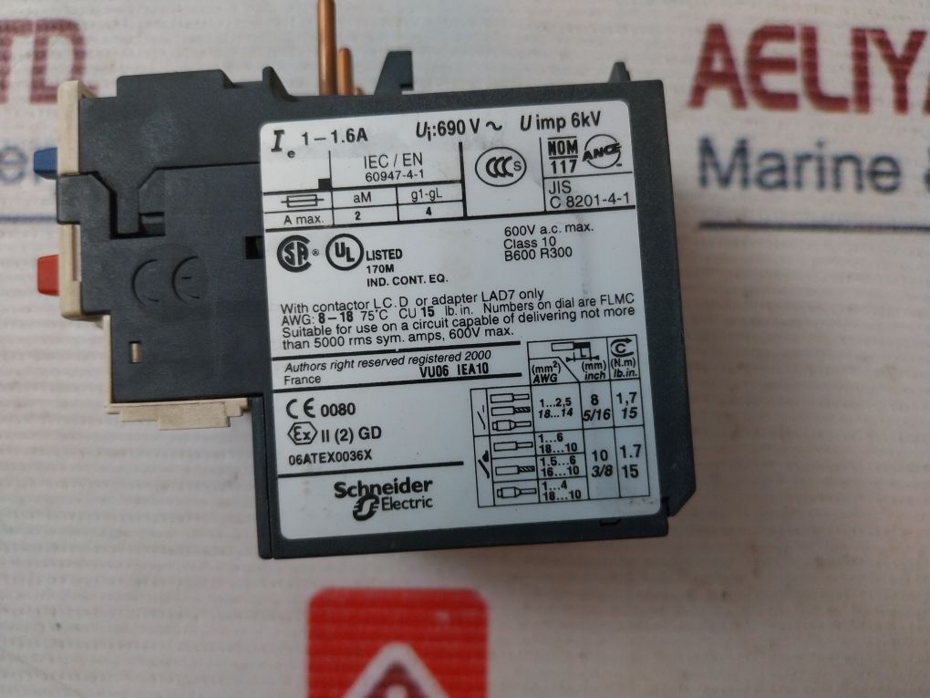 Telemecanique/Schneider Electric Lrd 06 Thermal Overload Relay