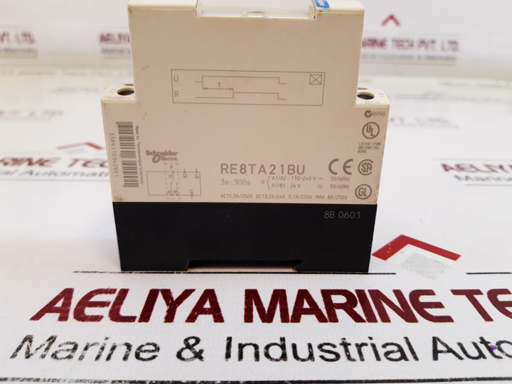 TelemecaniqueSchneider Re8Ta21Bu Timing Relay 3S-300S

