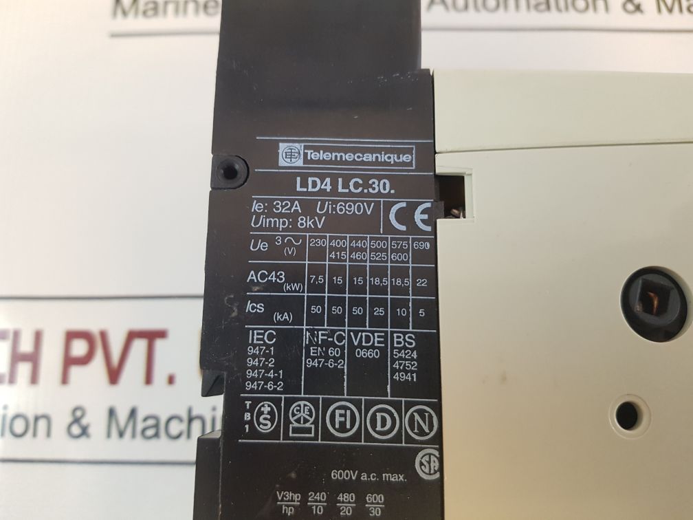 TelemecaniqueSquare D Ld4 Lc030 Motor Starter Ld4 Lc.30.